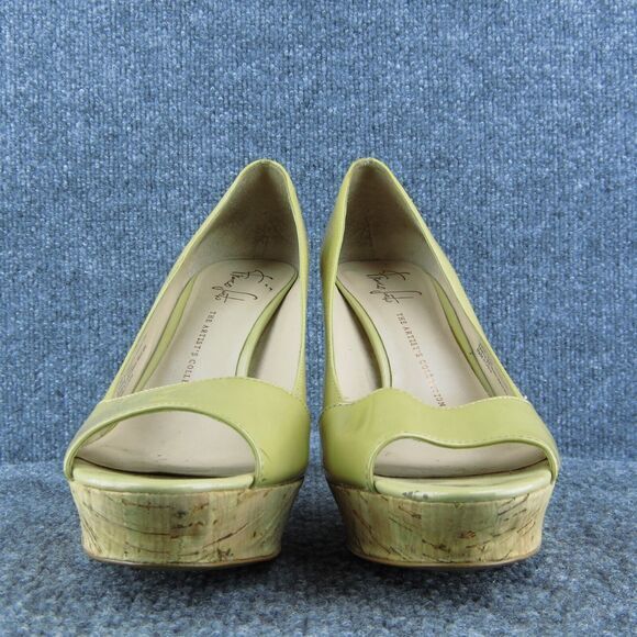 Franco Sarto Zabrina Women Platform Heel Shoes Beige Patent Leather Size 8 Med - Picture 2 of 10